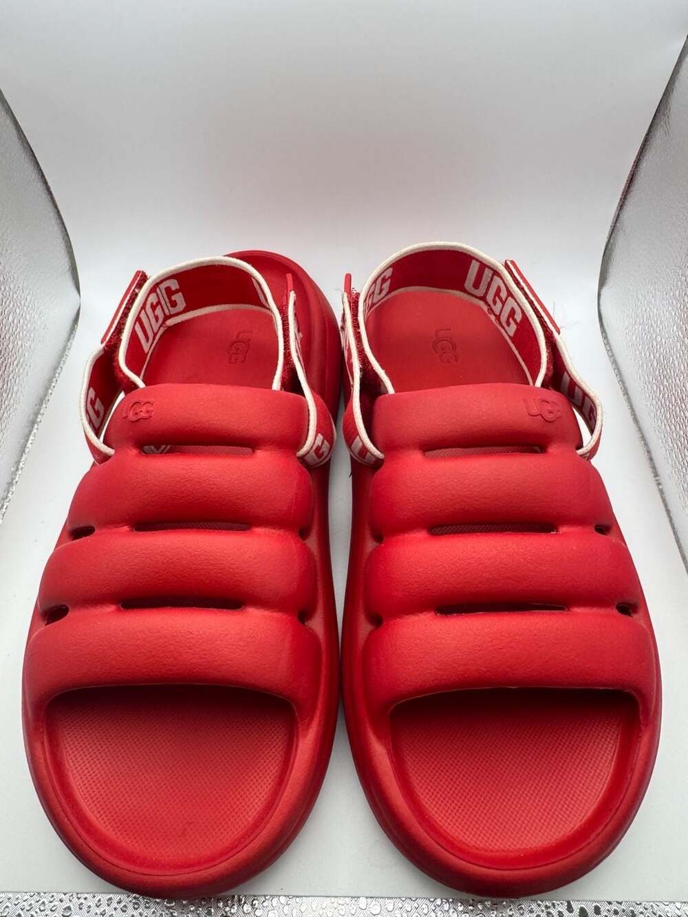 UGG Sport Yeah Red EVA Slide Slingback Sandals
